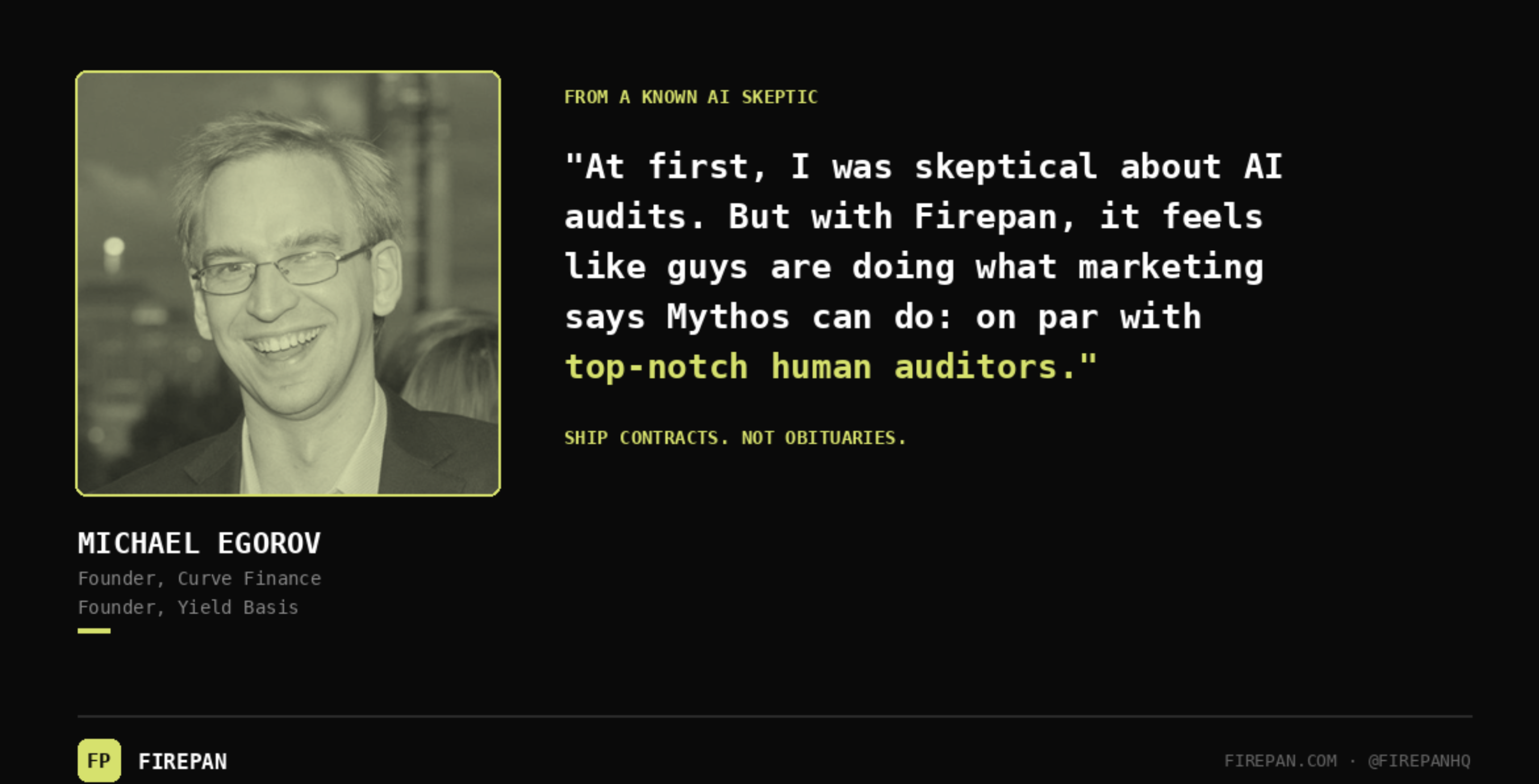 Michael Egorov, Founder of Yield Basis and Curve Finance.